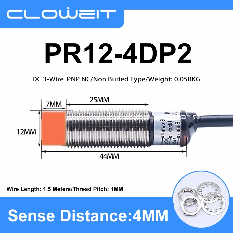 cloweit M12 металлический индуктивный датчик приближения