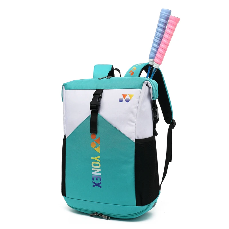 YONEX Badminton Backpack Sport Racquet Bag for 2pcs Racket Light Durable Tennis Shoulder Bag with Independent Shoes Compartment