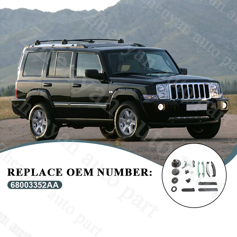 Фото Комплект цепи ГРМ и компонентов Zhenyan Design для DODGE RAM 1500 PICKUP 2009~2010, JEEP COMMANDER 2007~2009, 68003352AA №4