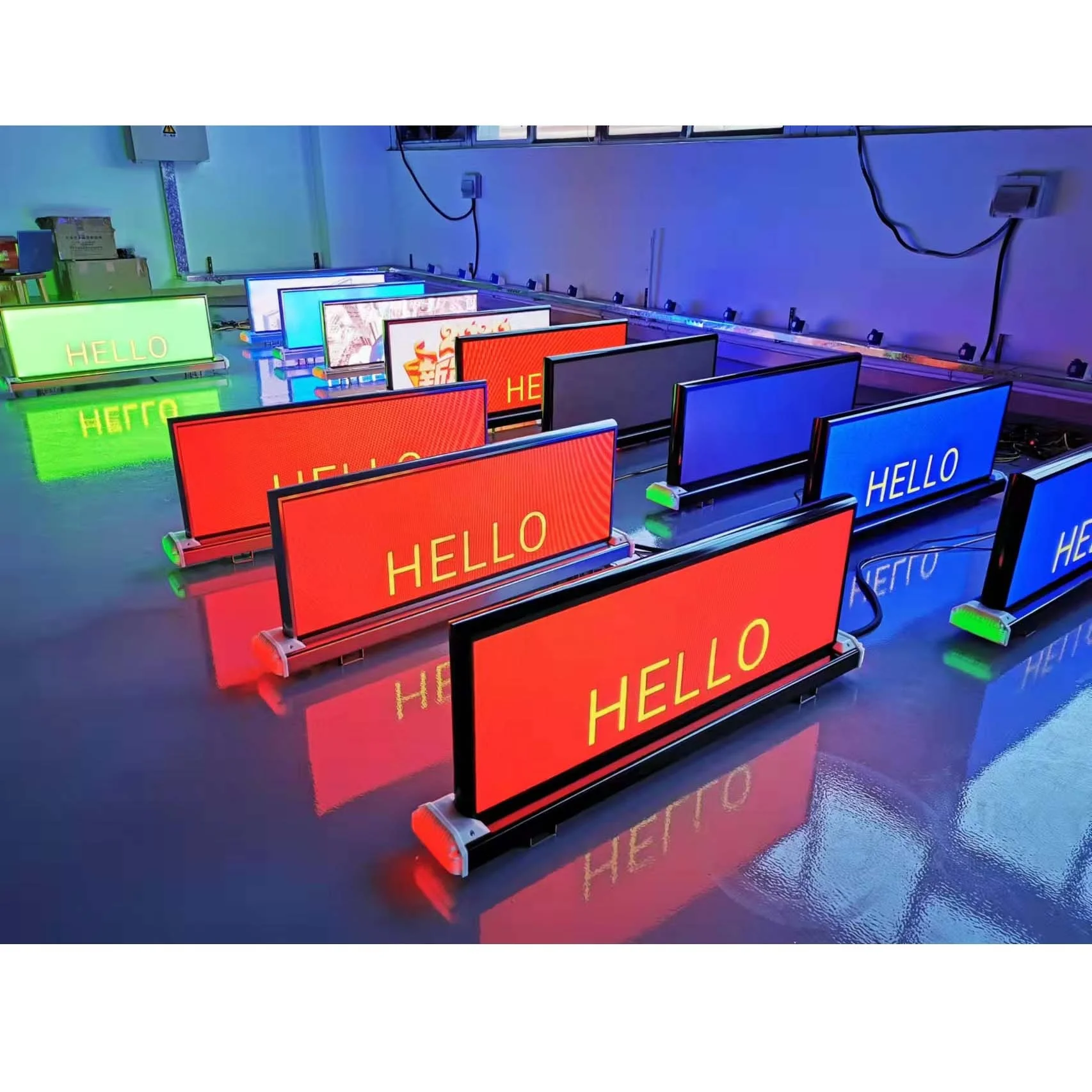 P2.5 3G/4G Wifi USB GPS Двухсторонний полноцветный рекламный внешний дисплей для такси