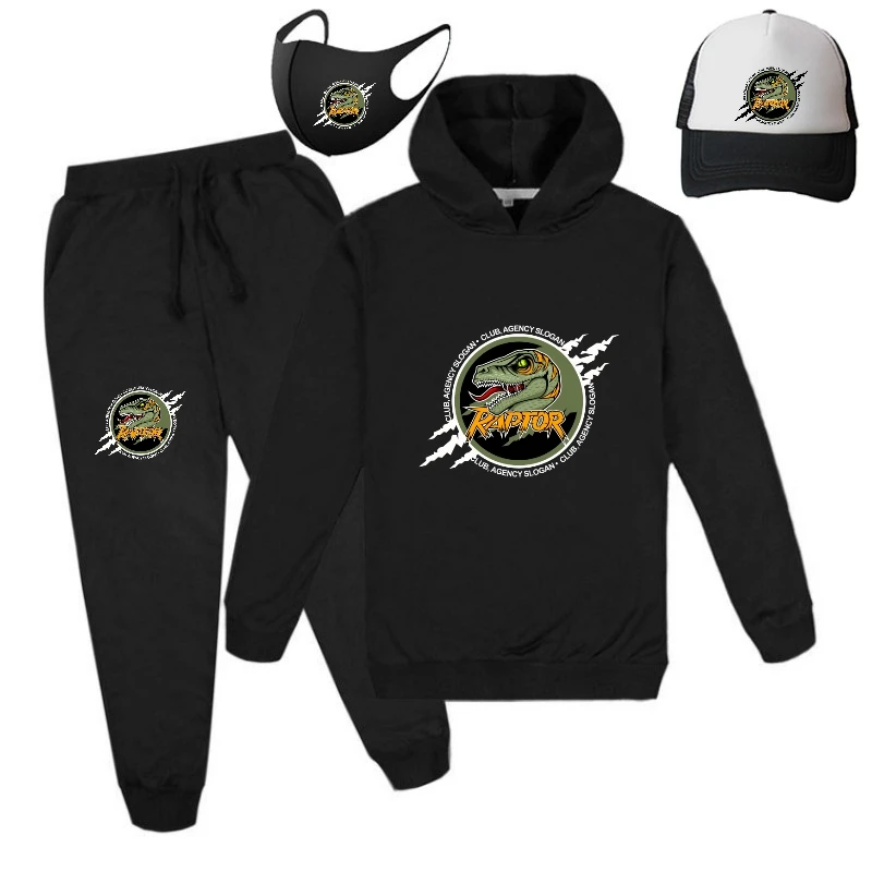 

New Style Sweater Men's Sweater Children's Four Piece Suit Children's Clothing Girls' Clothing Dinosaur Theme Clothing