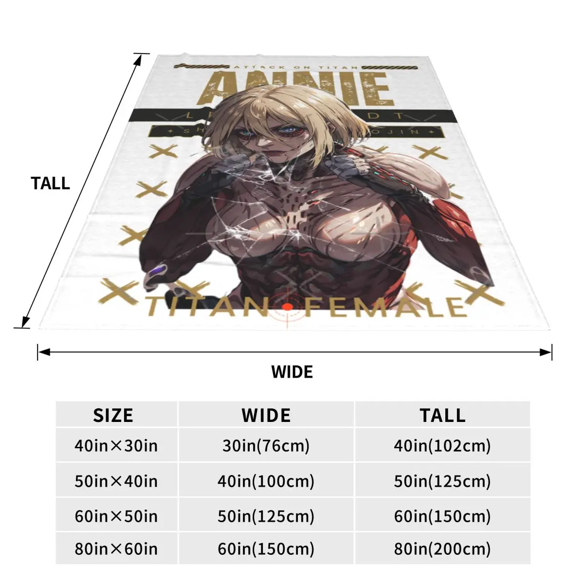 Женское одеяло для активного отдыха покрывало на кровать с рисунком аниме Arth