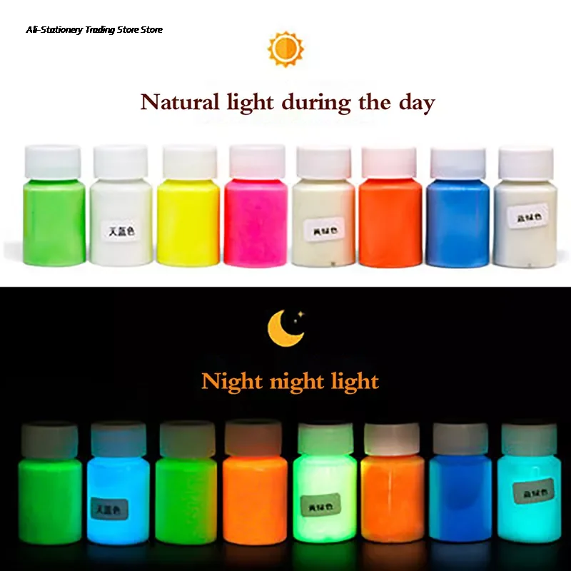 

Glow-in-the-dark Liquid Luminous Pigment Non-Toxic For Paint Nails Resin Makeup