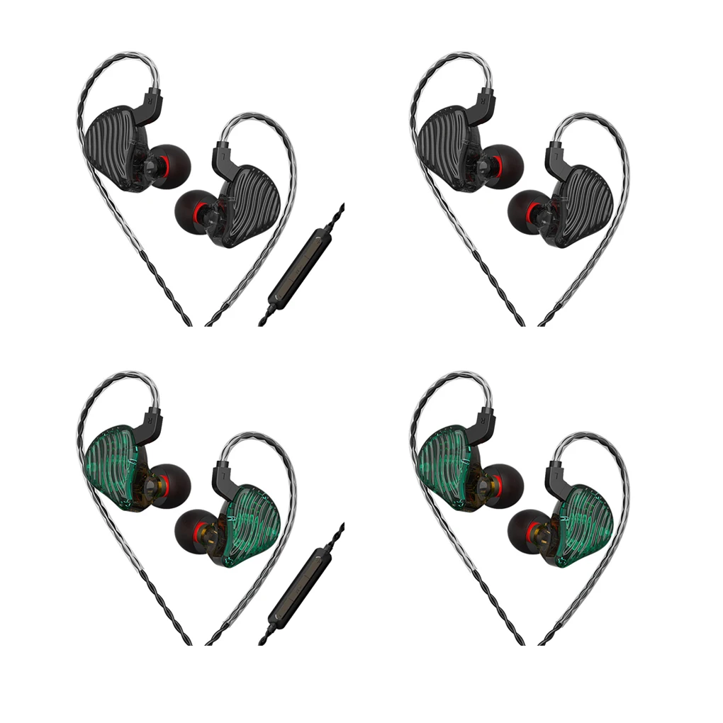 

Smartphone Earbuds Wired 3 5mm Detachable Cable Sport Phone Earphones 2 Pin Portable Drummers Bass Computer Headset