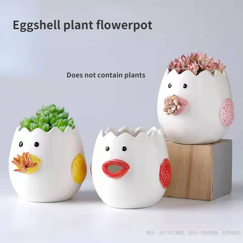 

Creative Cartoon Pot Chicken Egg Yolk White Separator Ceramics Ceramic Cartoon Chick Egg Separator Dining Cooking Kitchen Gadget