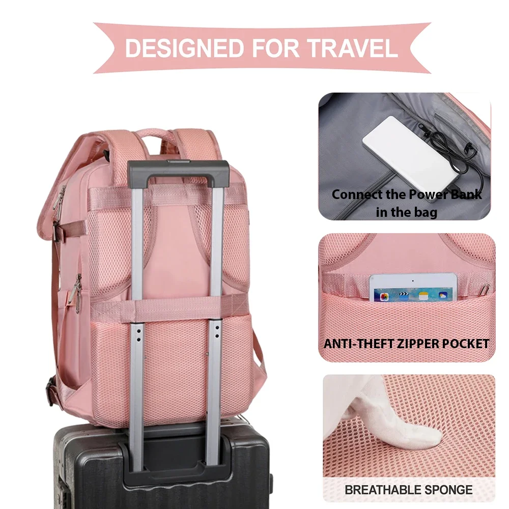 Женский и мужской дорожный рюкзак 40x30x20 см цвета в ассортименте