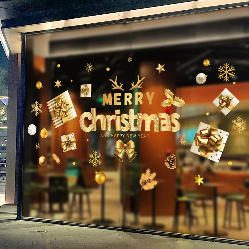 

[Shijuekongjian] наклейки на стену со снежинками для гостиной, стеклянные украшения для дома на новый год