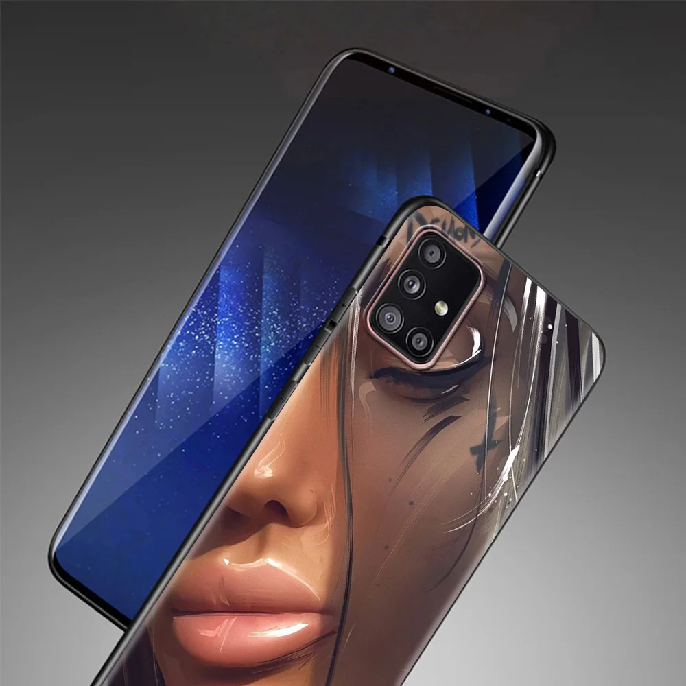 Чехол для Samsung A51 A12 чехлы Galaxy A52 A03 A13 A22 A32 4G/телефон ручная роспись джинсовая куртка