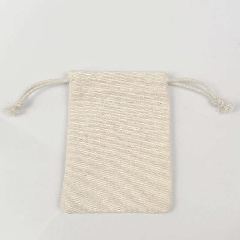Оптовая продажа маленькие мешочки из чистого хлопка на шнурке браслеты ожерелья