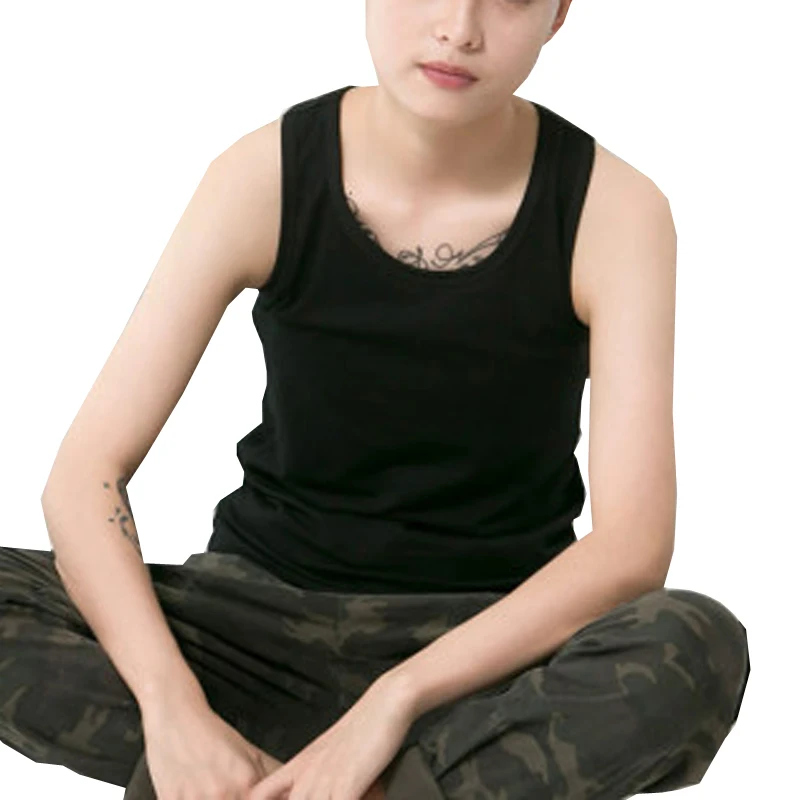 HaleyChan Pullover Chest Binder Without Clips Cotton Breathable for Women's Tomboy Trans Lesbian Transgender Ftm Trans Binder