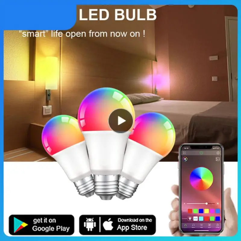 

Smart Light Bulb Smart Home Energy Saving Rgb Led Light Voice Control E27 Lamp Bulb Support Alexa Google Home 12w 15w 18w Zigbee