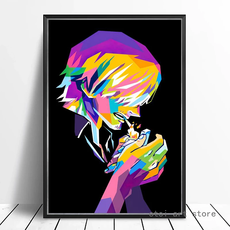 Постер Sanji в классическом японском стиле аниме цельный холщовая живопись