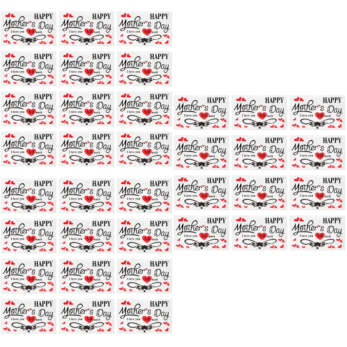 

75 Pcs Mother's Day Balloon Stickers Balloon Decorations DIY Balloon Stickers