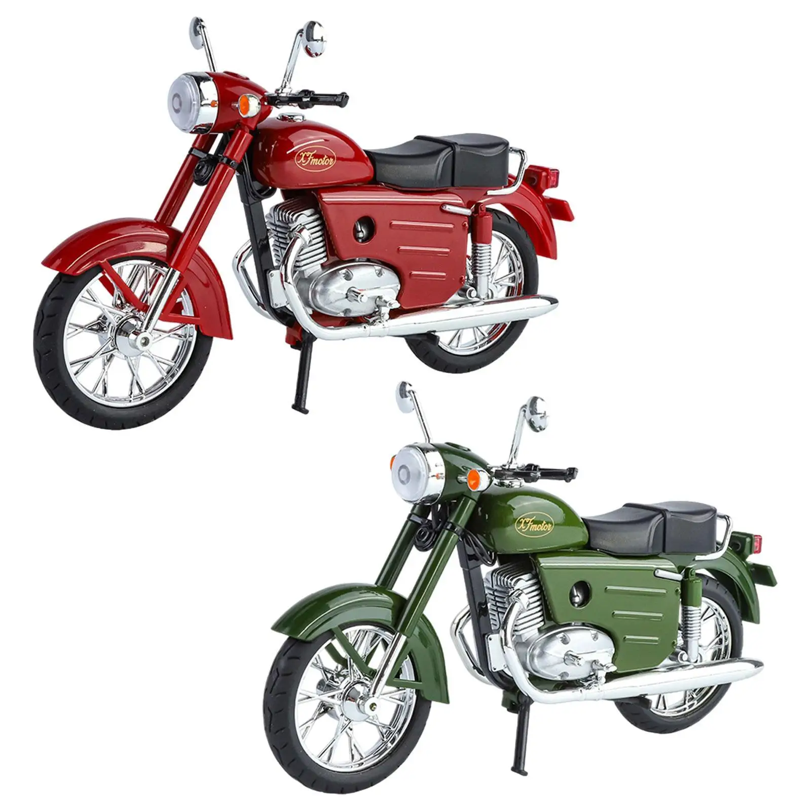 Металлическая модель мотоцикла украшение реквизит для фотосессии ретро-поделки