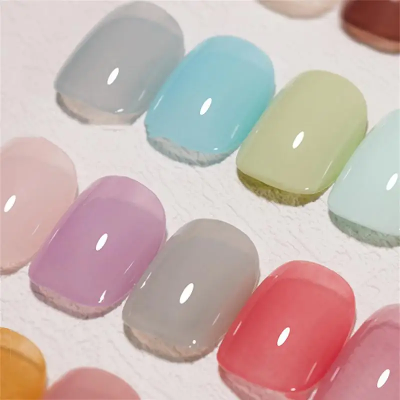 

Solid Uv Gel Polish Nail Gel Polish Palette Manicure Colorful Nail Varnish Canned Cream Nail Glue 6 Colors Solid Nail Gel