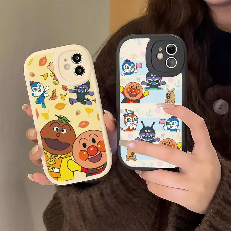 

Cartoon Cute Anpanman Baikinman Phone Case Hard Leather Phone Case for iPhone 13 12 Mini 11 14 Pro Max Xs X Xr 7 8 Plus 6 6s Se