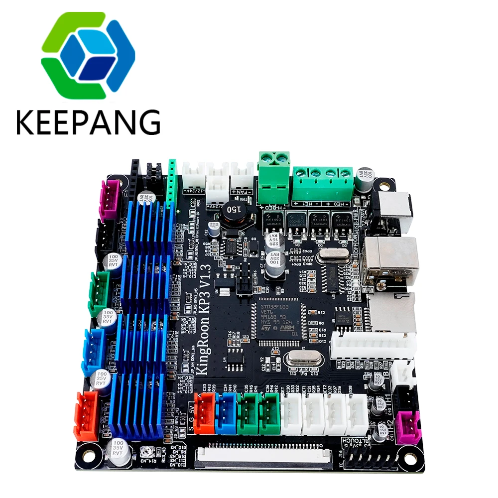 

KP3S 3D Printer Motherboard 32Bit ARM Processing Chip Silent driver TMC2225 Integrated Main board KingRoon KP3 V1.3