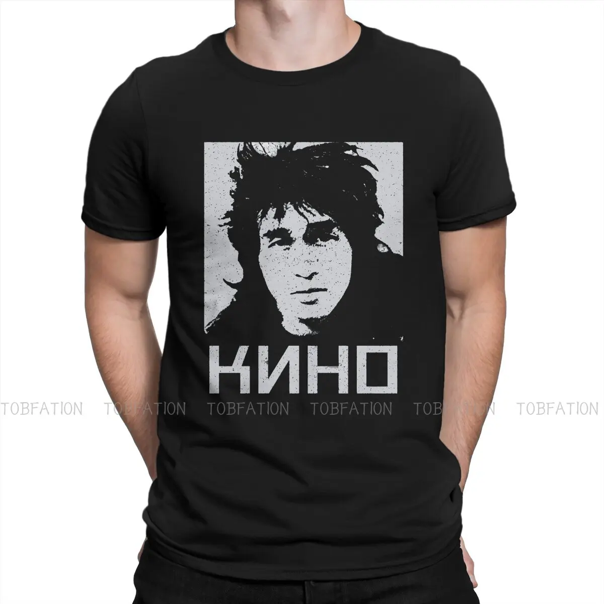 

Faded 80s Style Design Style TShirt Viktor Tsoi Kino Russian Singer Comfortable New Design Graphic T Shirt Stuff Hot Sale