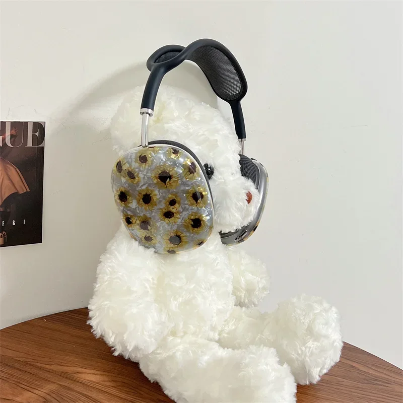 Фото Модный крутой защитный чехол для наушников Apple Airpods Max, прозрачный чехол из ТПУ для наушников Airpods Max Decor, красочная гарнитура №4