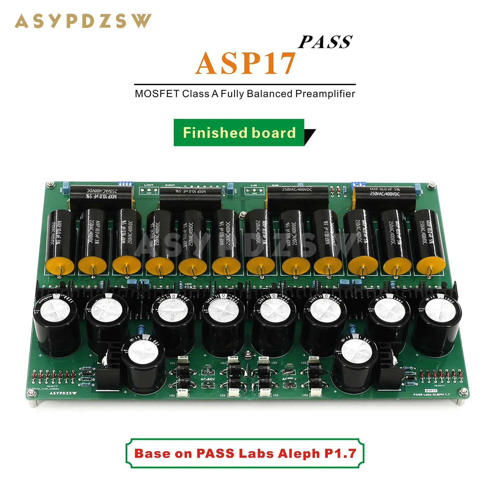 ASP17 HIFI Полностью сбалансированная база предусилителя MOSFET класса A на PASS P1.7 DIY