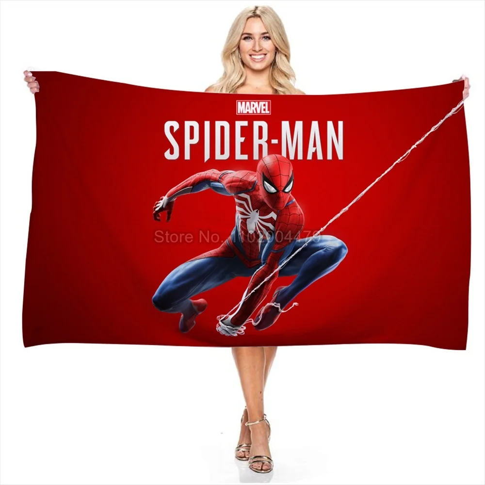 Дисней Марвел детская полотенце для умывания Spiderman микрофибра полотенце для ванны детей Картун Пляж Спа Купание Мстители Домашний текстиль.