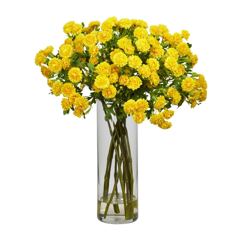 Japanese Artificial Flower Arrangement, Yellow