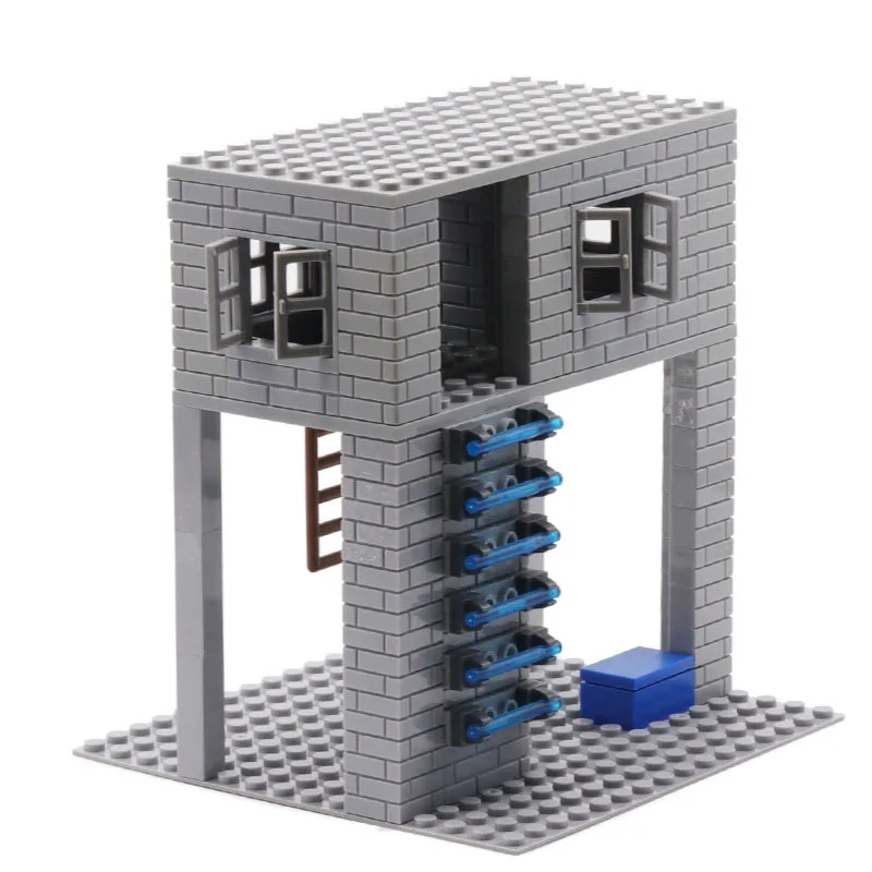 

DIY Parts WW2 Vigilance Base Military Building Blocks Sentry Tower MOC Army Soldier Bricks Pack Construction Toys Boys Gifts