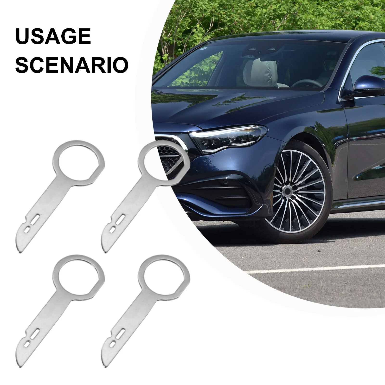 4-комп. металлический инструмент для снятия автомобильного радио набор