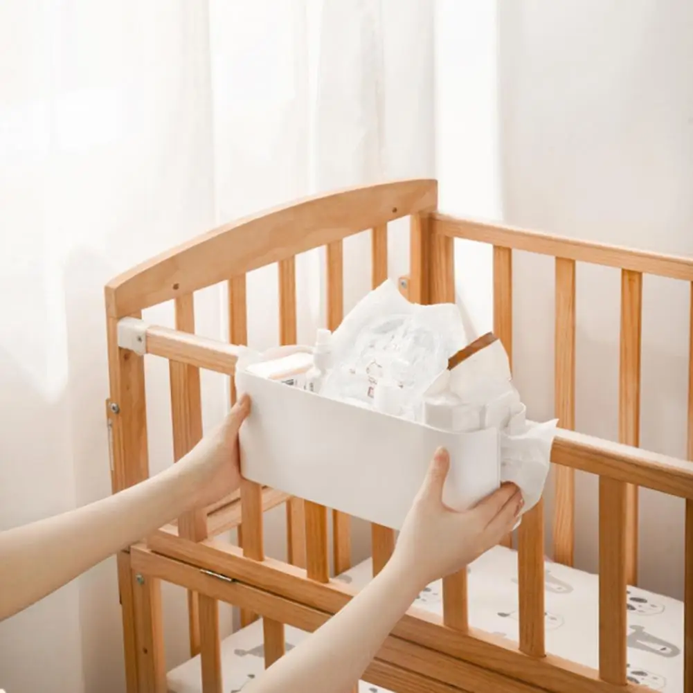 

Вместительная корзина для хранения с двумя крючками, боковой Чехол в стиле панк, прикроватная корзина для хранения, верхняя двухъярусная ко...