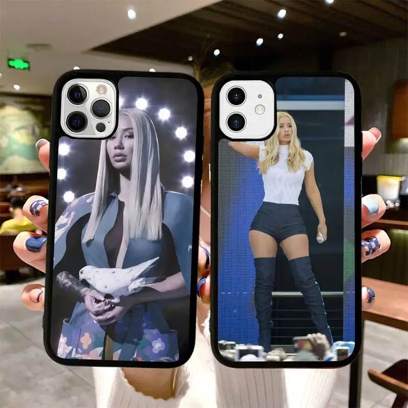 

Iggy Azalea Phone Case Silicone PC+TPU Case for iPhone 11 12 13 Pro Max 8 7 6 Plus X SE XR Hard Fundas