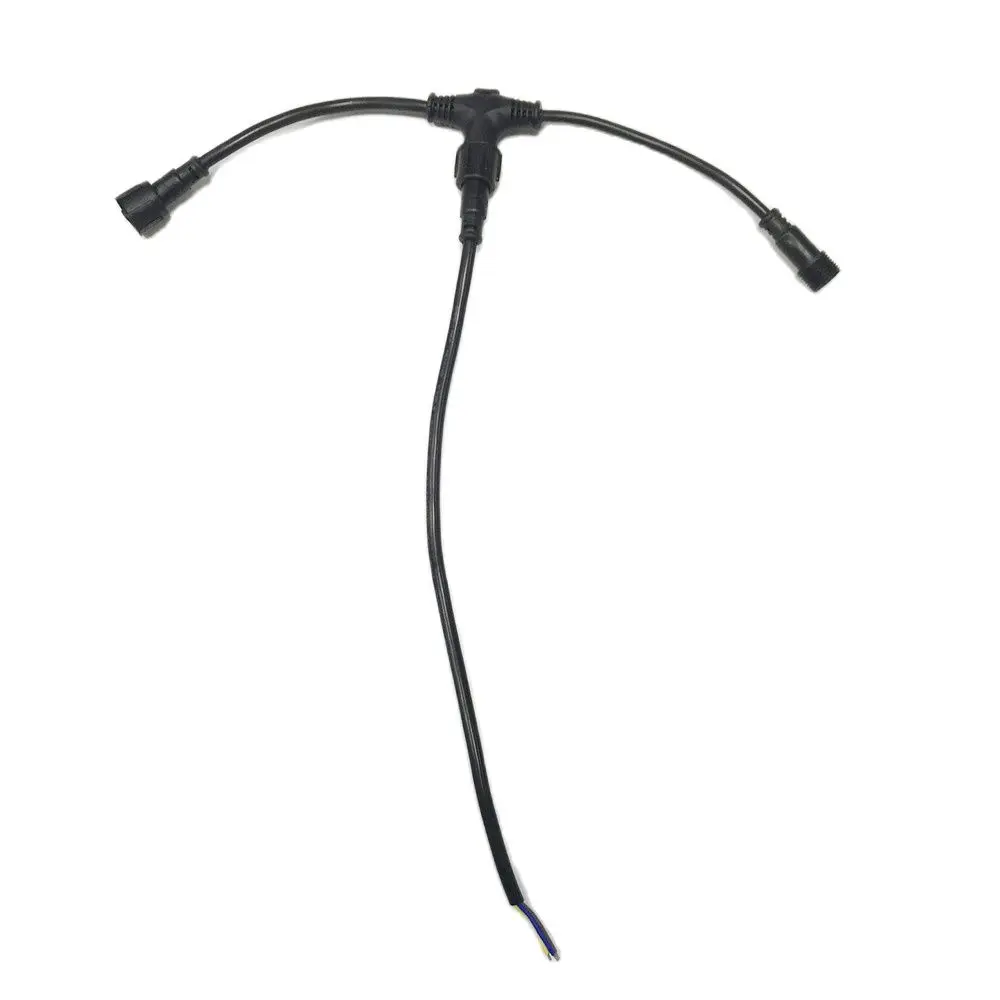 

Xconnector Power Injection T3-2-3 T3-3-3 T3-4-3 Waterproof Black Wire TEE