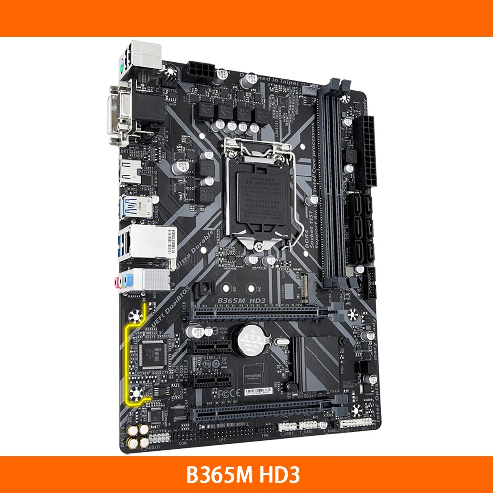 

Для Gigabyte B365M HD3 B365 LGA1151 2 * DDR4 Слоты DIMM 32 Гб 6 * SATA 3,0 портов Micro ATX настольная материнская плата Высокое качество Быстрая доставка