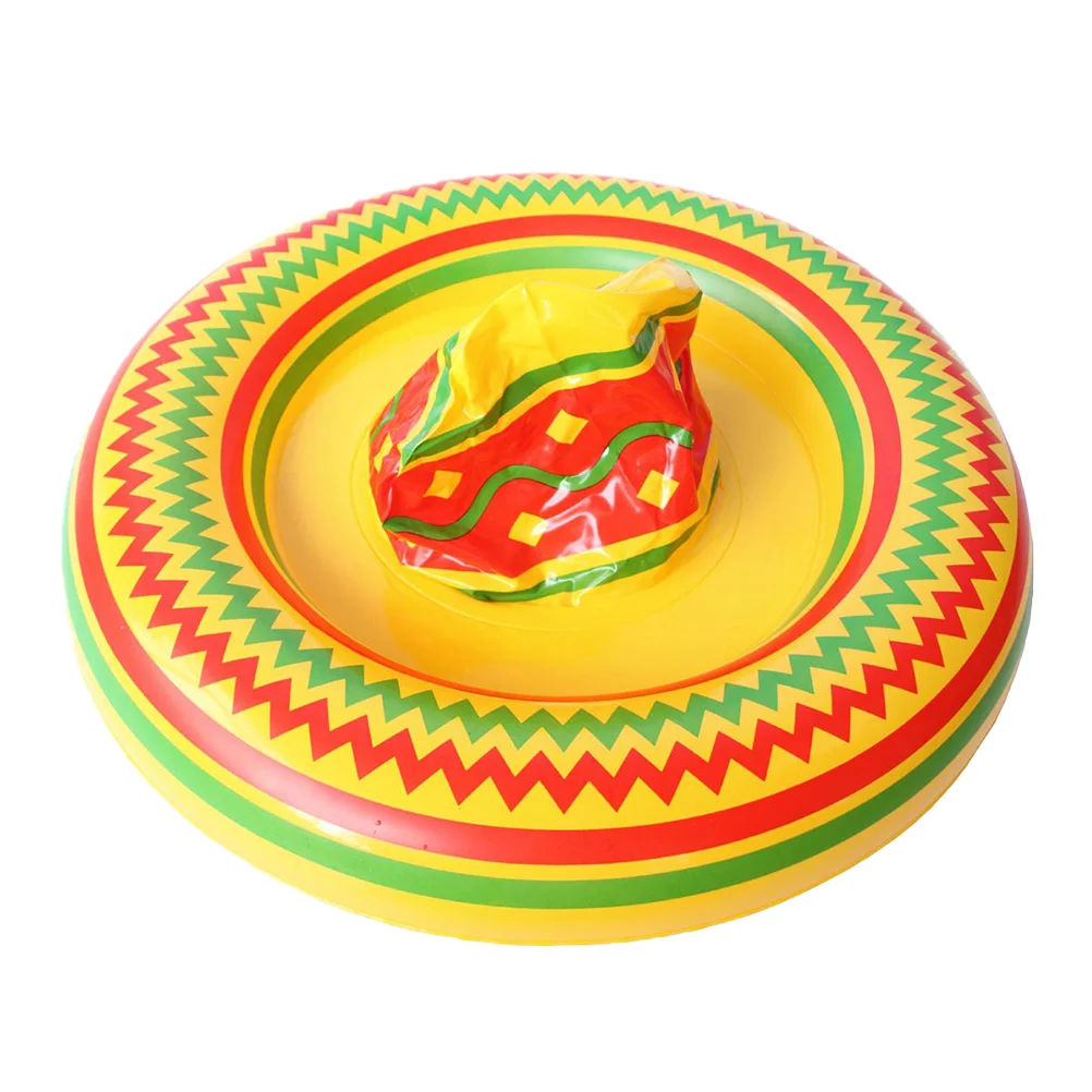 

Mexico Hat Sombrero Cooler Inflatable Sombrero Hat Air Blow Mexican Hat Giant Inflatable Sombrero Mexican Headwear