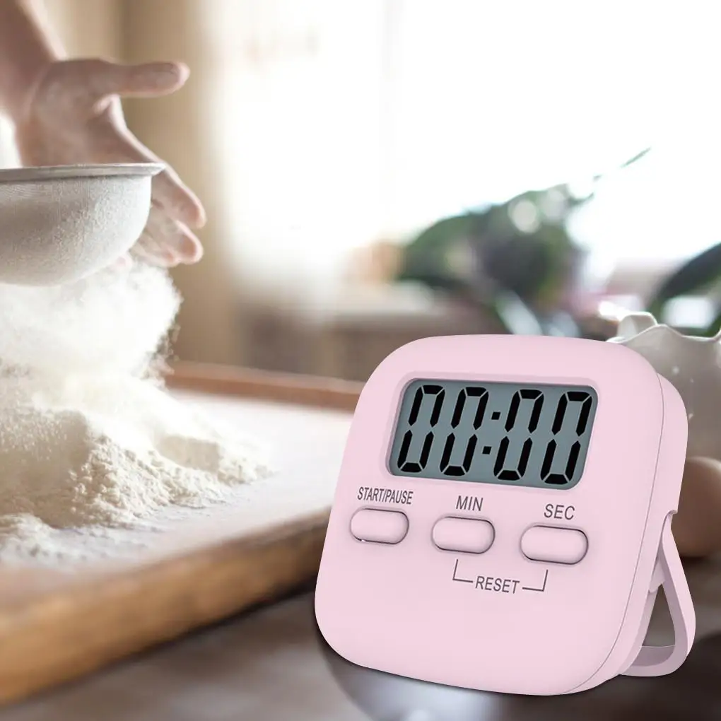 

Kitchen Baking Timer Countdown Cooking Timer LCD Display Digital Timer Loud Alarm Timing Device