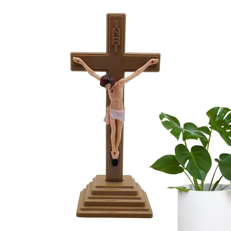 

Glow-in-the-Dark For Cross Church Relics Jesus On The Stand For Cross Wall Crucifix Church Tabletop Decoration