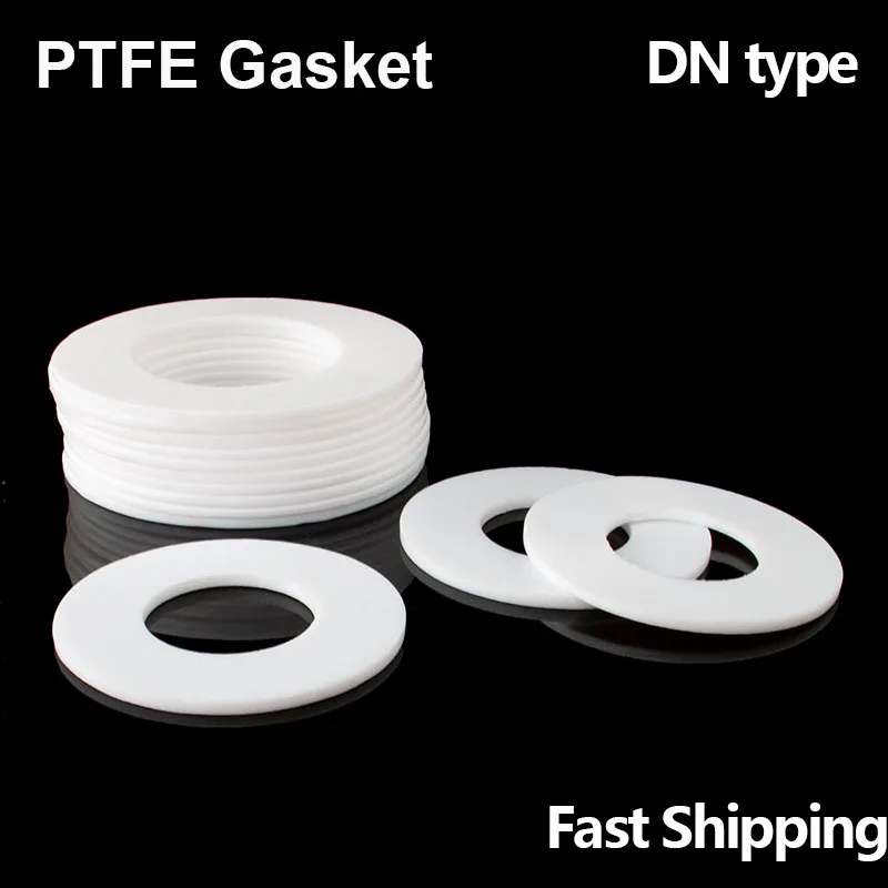 

PTFE прокладка шайба плоская герметичное пластиковое кольцо для насоса, компрессора, смешивающего чайника, Центрифуги Типа DN
