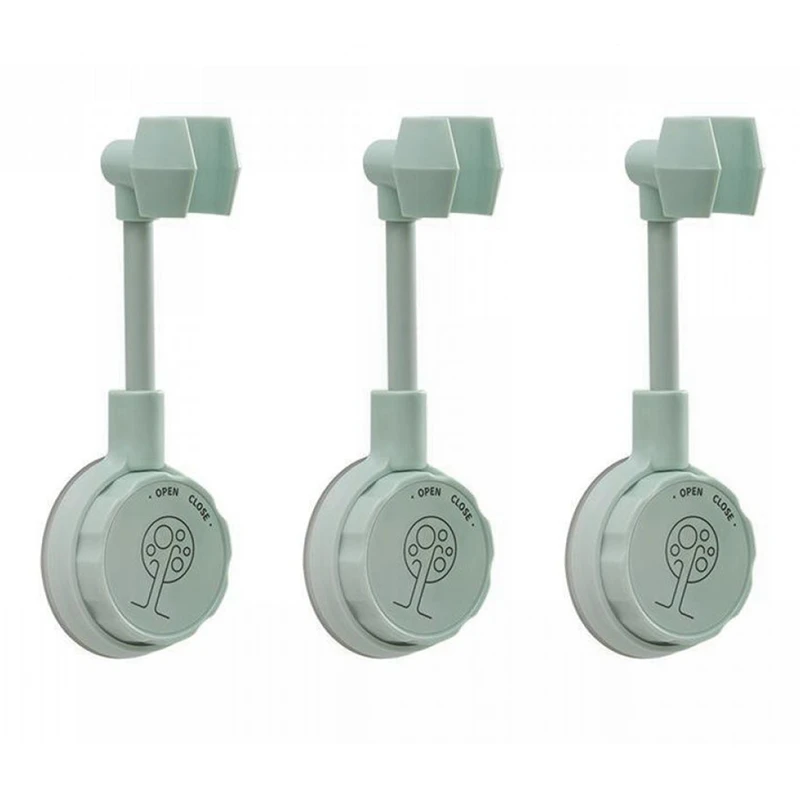 

3 PCS Suction Cup Shower Head Holder 360° Adjustable Shower Hose Holder Wall Mounted No-Punching Install