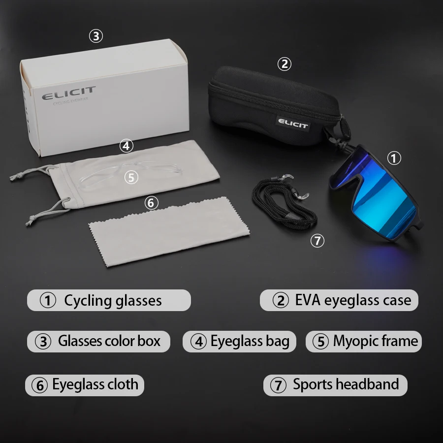ELICIT уличные велосипедные солнцезащитные очки мужские MTB дорожные велосипедные очки спортивные альпинистские женские велосипедные очки UV400 (art.: 3920cd725e71a) - 3920cd725e71a