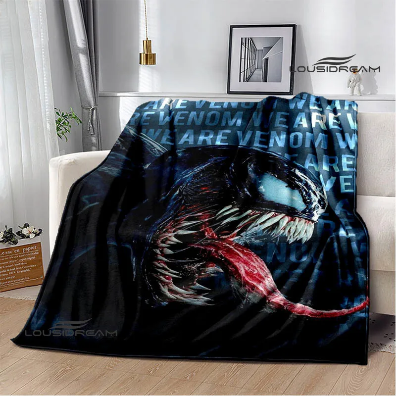Одеяло с принтом Веном из мультфильма одеяло для пикника фланелевые одеяла