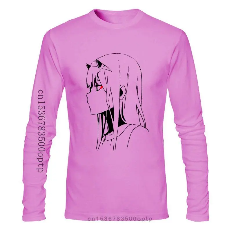 

Man Clothing Zero Two Darling In The Franxx Cool Movie Men's T Shirt 100% Cotton T-Shirt Sleeved Clothes Vintage Tees Plus Size