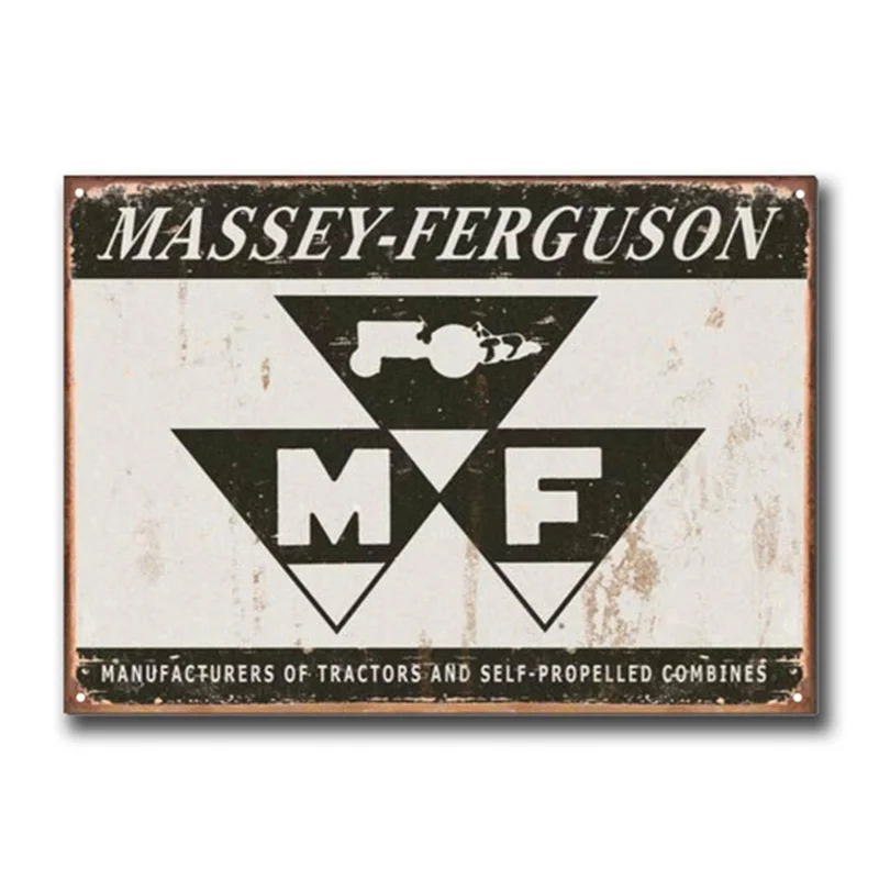 

Ретро-постер Massey Ferguson, тракторы, Оловянная искусственная ферма, бар, бистро, магазин, Украшение стен, вывеска металлическая пластина 12*8 дюйм...