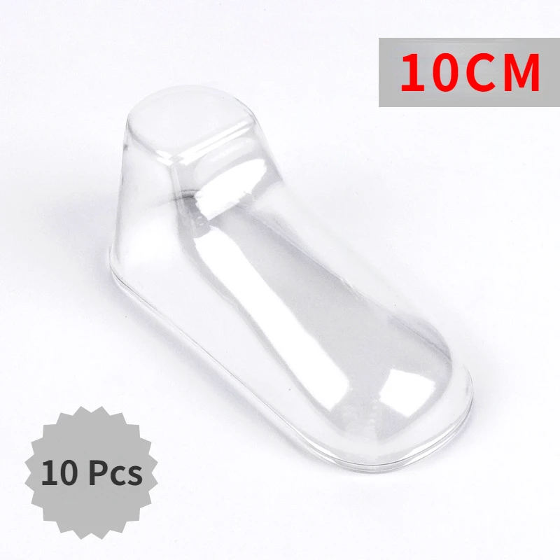10Pcs Baby Shoe Stretcher Socks Display Stand Clear PVC Child Booties Showcase Support Frame Feet Plastic Shoe Trees images - 6