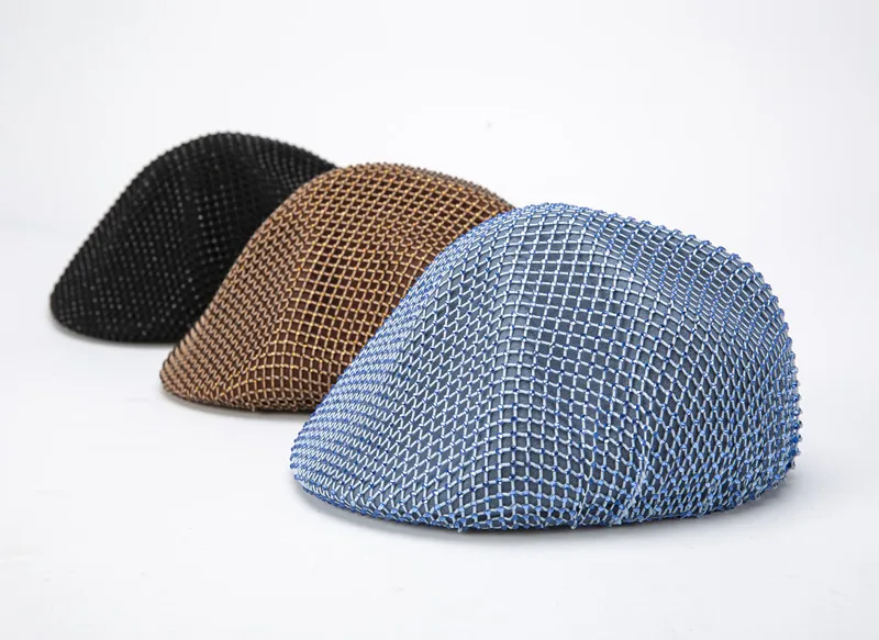 

202209-hq-FW379008 ins dropshipping winter tile Rhinestone Wool felt Casual Forward beret hat women painter cap