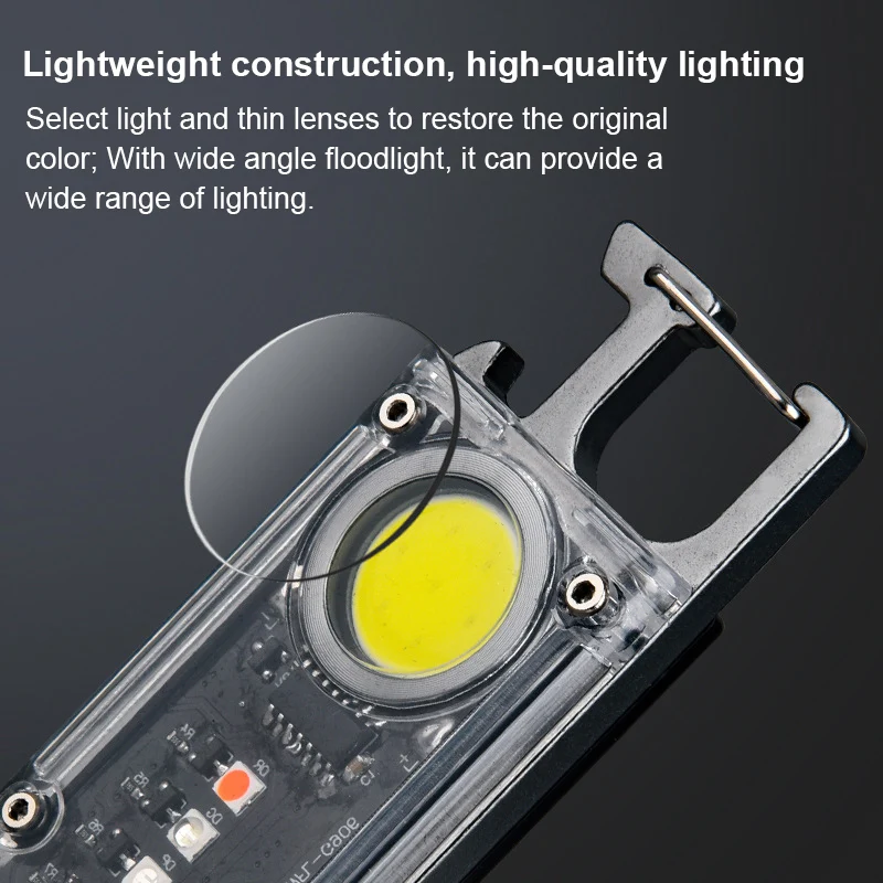 

Keychain Flashlight USB C Rechargeable F lash Light Portable Work Led Light Multifunction Magnetic Light Powerful Cob Lantern