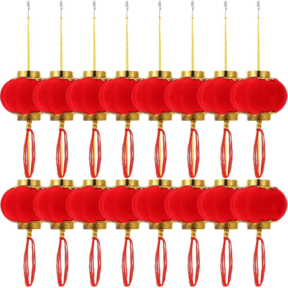 

New Year Lantern Ornaments Decorations Party Lunar Happy Years Bonsai Hanging Chinese Lanterns
