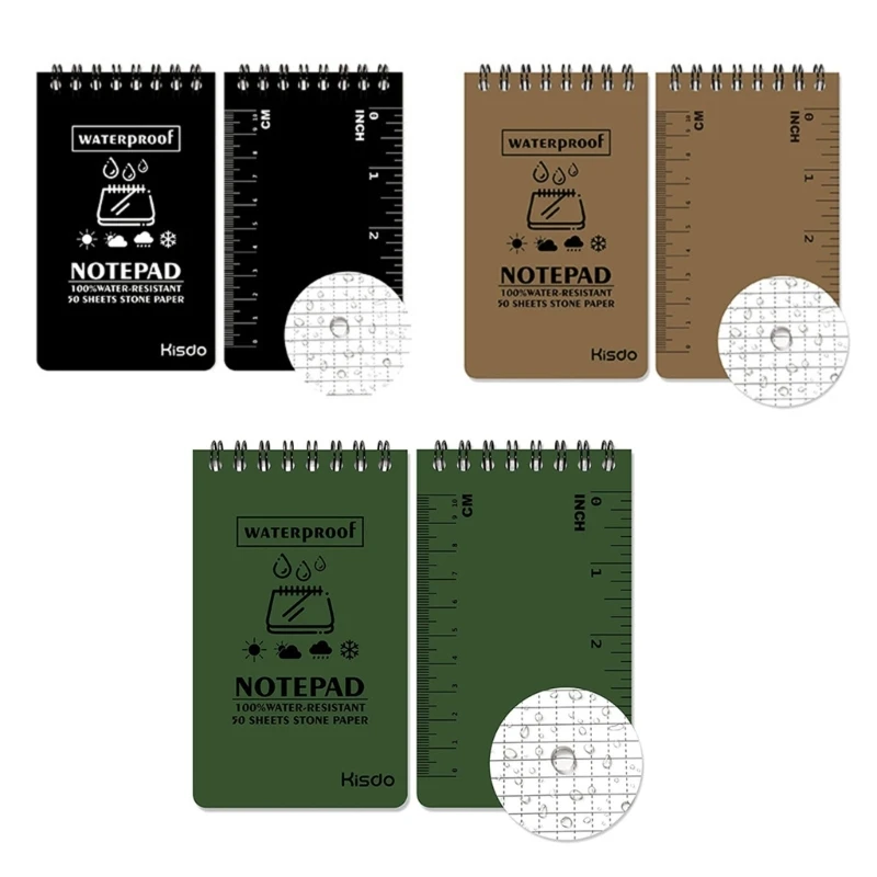 

B36C Pocket Notebook Waterproof Notepad Write in the Rain Notebook Outdoor Activities