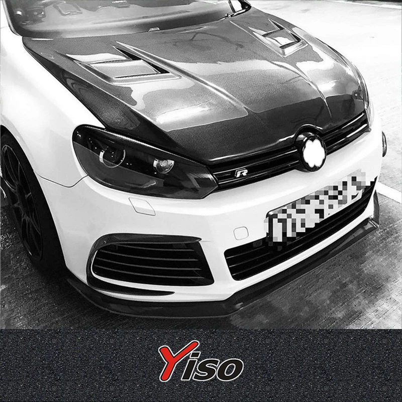 Фото Подходит для GOLF 6 R20 GTI R, модифицированный аэродинамический комплект ASPEC, крышка двигателя из карбона ASPEC для GOLF 6 R20 R GTI. №1
