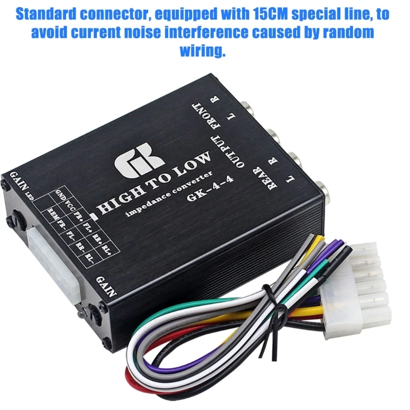 A0NE Эффективный преобразователь звука Компактный металлический 4 канала для