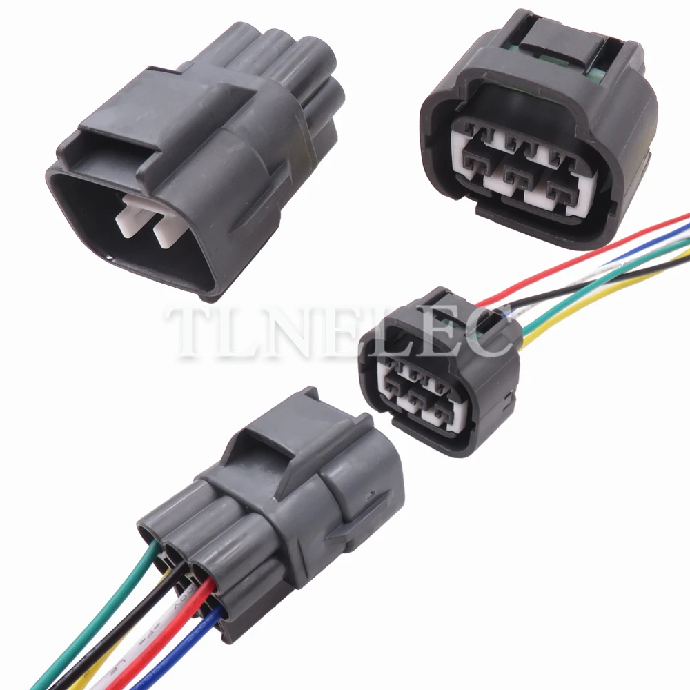 6 контактов, автомобильный разъем, автомобильная педаль акселератора, лампочки, герметичные розетки для Toyota 641107-5 651104-5, лампы