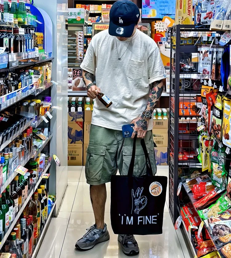 Workers Japan Толстая и мягкая футболка со специальной тяжелой текстурой 0Oz однотонная